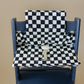 Black & White Checkered Cushion for the Stokke Tripp Trapp Highchair