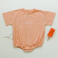 Custom Embroidered Oversized Tee or T-Shirt Romper - Creamsicle