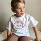 Custom Embroidered Organic Cotton Tee - Football Team Spirit - Custom Football Tee - Personalized Kids Clothing