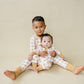 Golden Gingham 2pc Henley Bamboo Pajamas - Sizes Newborn & Up!