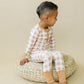 Golden Gingham 2pc Henley Bamboo Pajamas - Sizes Newborn & Up!