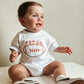 Custom Embroidered Organic Cotton T-Shirt Romper - Football Team Spirit - Custom Embroidered Oversized T-Shirt Romper - Personalized Touch