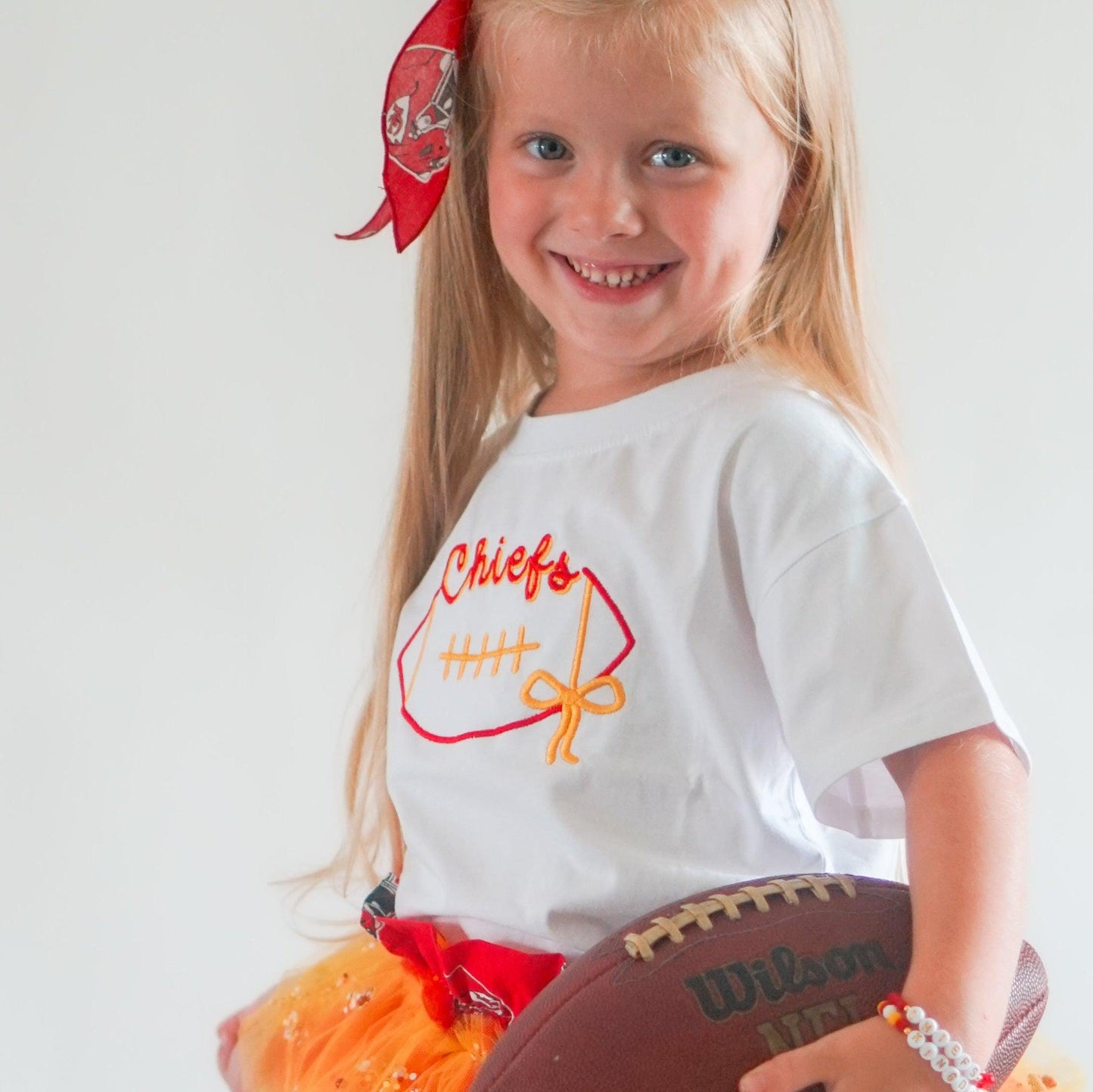 Custom Embroidered Organic Cotton T-Shirt Romper - Football Team Spirit - Custom Embroidered Oversized T-Shirt Romper - Personalized Touch