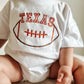Custom Embroidered Organic Cotton T-Shirt Romper - Football Team Spirit - Custom Embroidered Oversized T-Shirt Romper - Personalized Touch