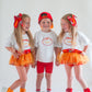 Custom Embroidered Organic Cotton Tee - Football Team Spirit - Custom Football Tee - Personalized Kids Clothing