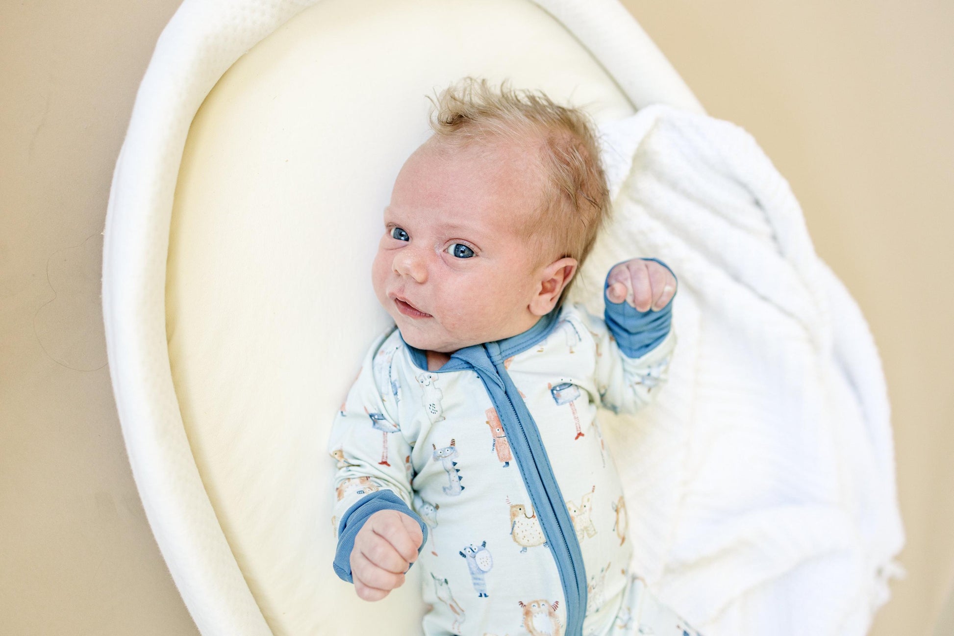 M is for Monsters Bamboo Zippy Pajamas