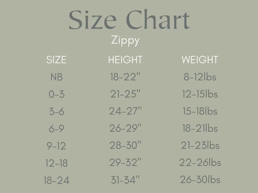 M is for Monsters Bamboo Zippy Pajamas