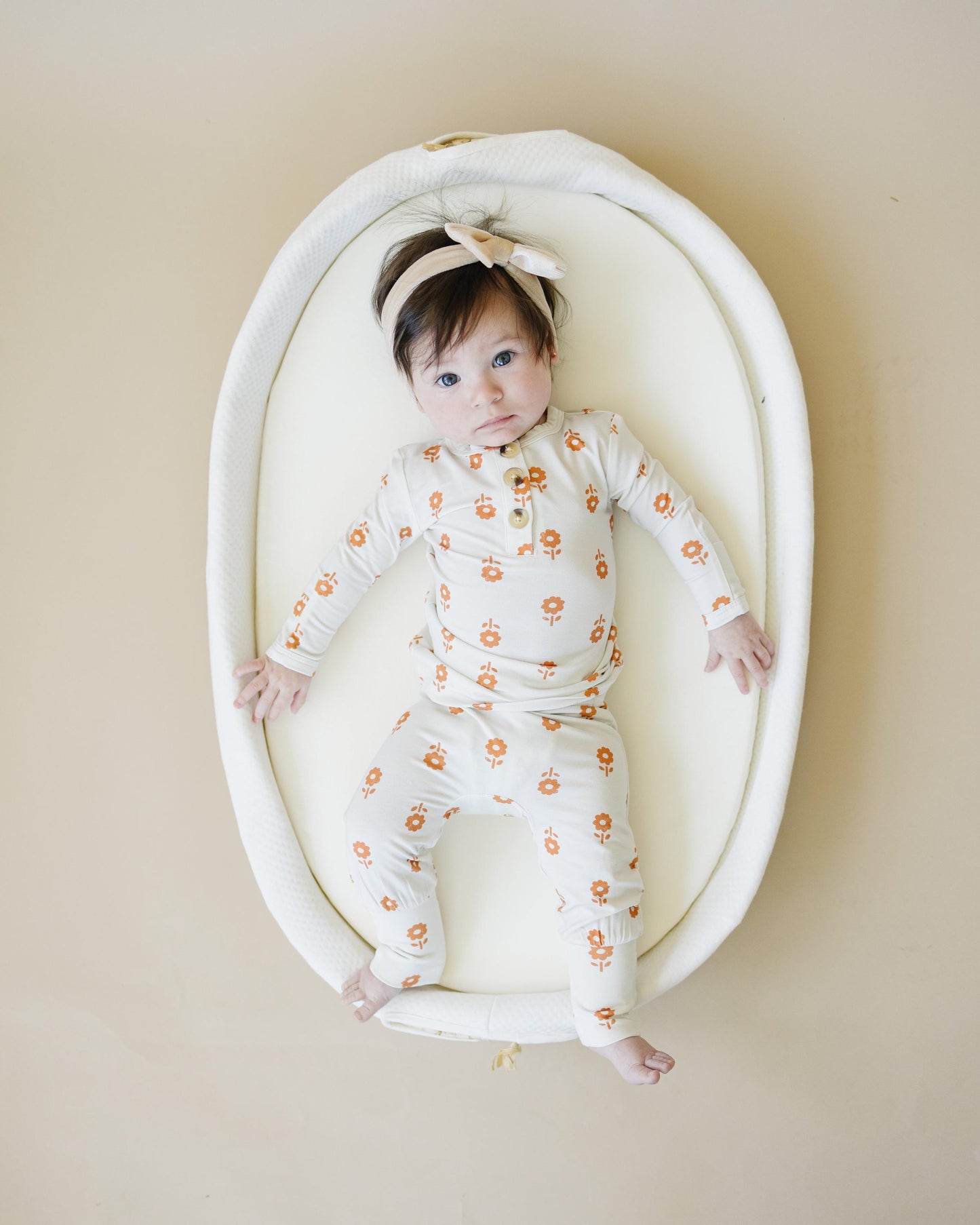 Pumpkin Posie 2pc Bamboo Pajamas for Kids - Sizes Newborn & Up!