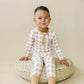 Golden Gingham 2pc Henley Bamboo Pajamas - Sizes Newborn & Up!