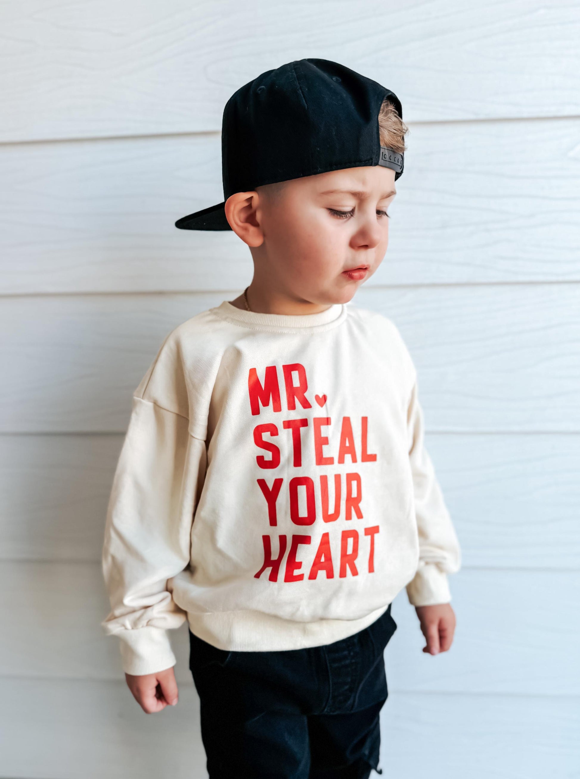 Mr Steal Your Heart Crewneck Sweatshirt - Cream