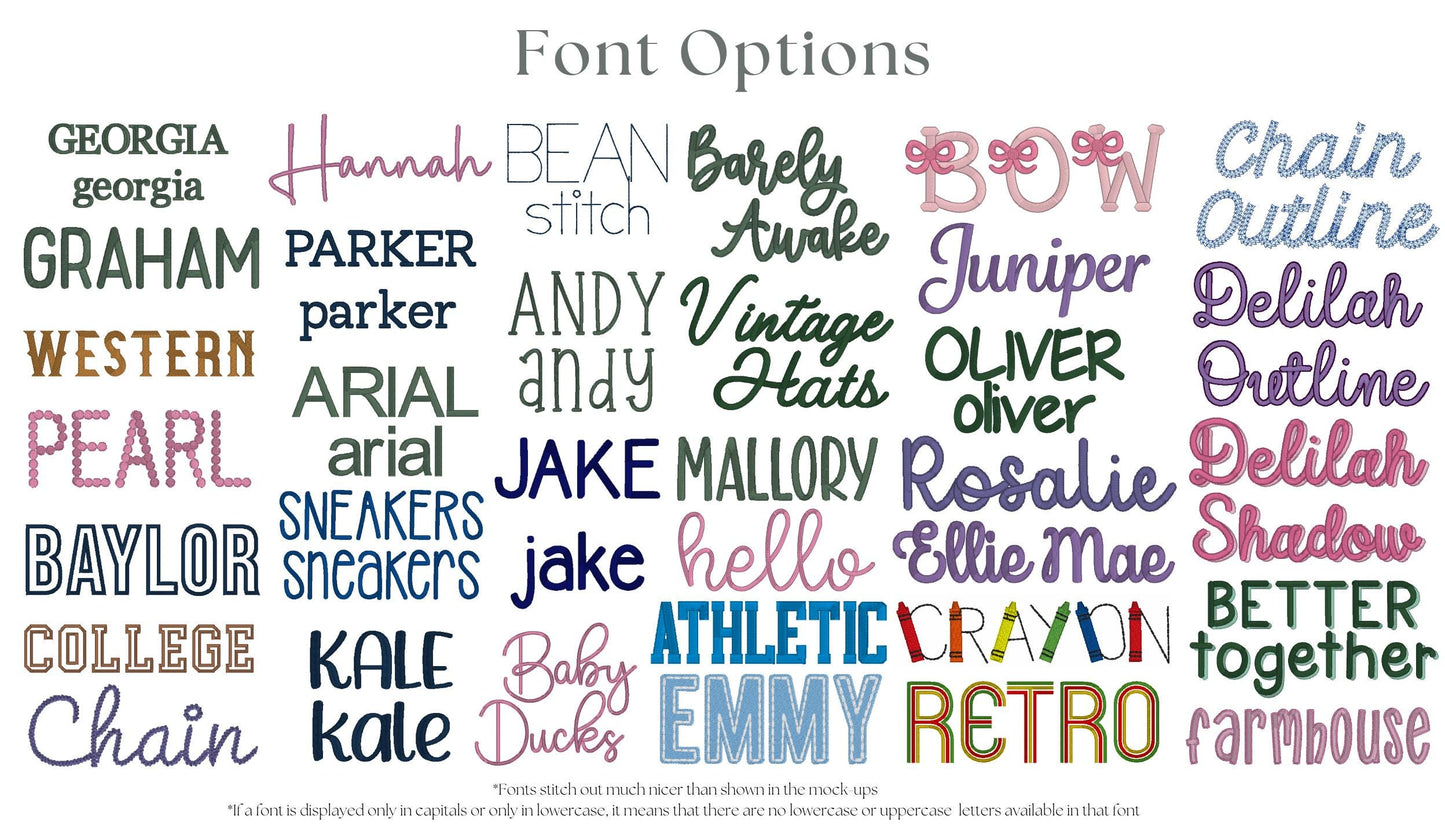 Custom Embroidered Scalloped Set - St. Patrick's Day Green, Red Cream, Green or Brown