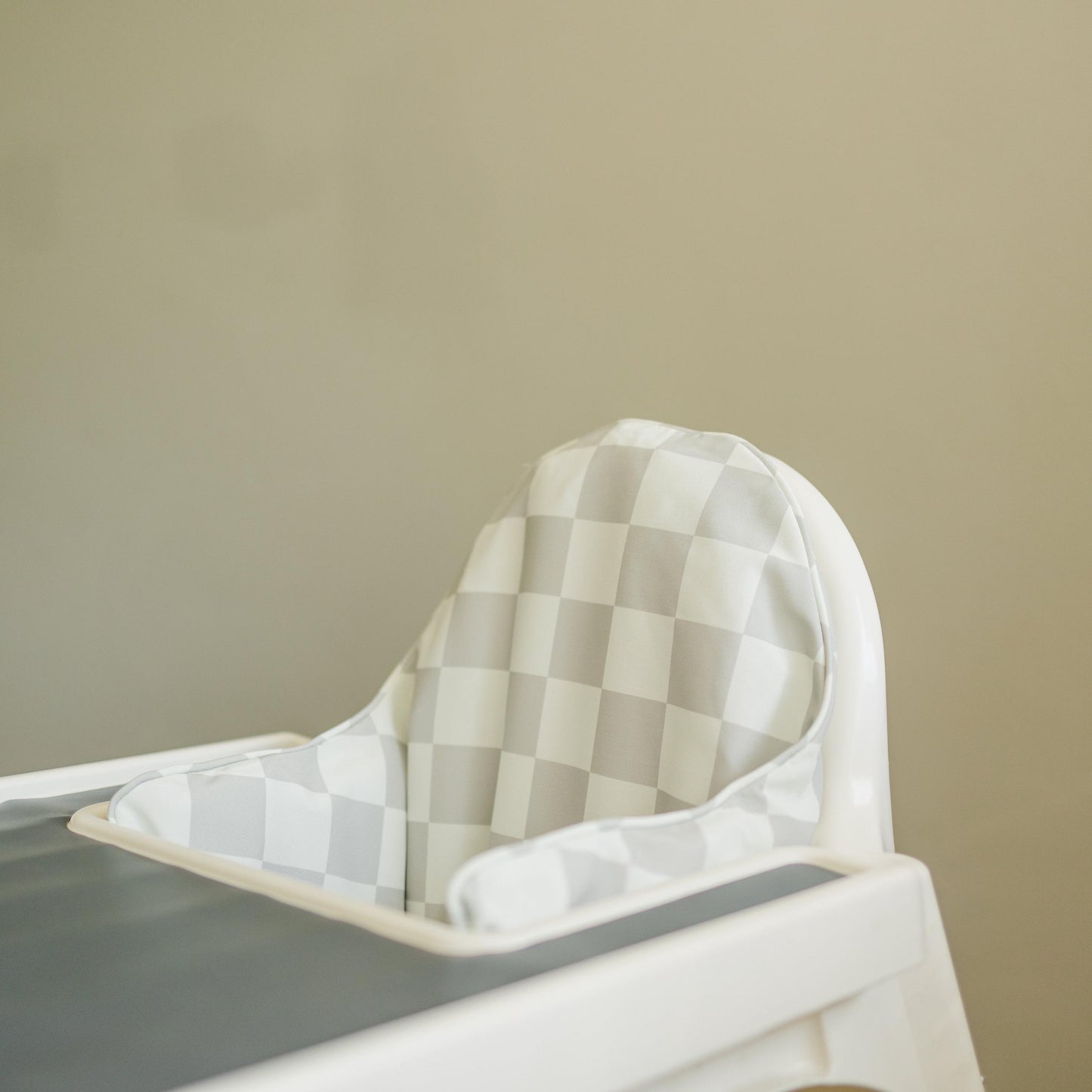 Greige Checker IKEA Antilop Cushion Cover