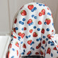 Berries Cushion Cover for the IKEA Antilop Highchair - Wipeable IKEA Antilop Cushion Cover - 4th of July Red White Blue Strawberry Blueberry
