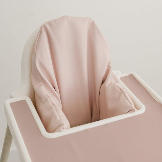 Blush Pink Vegan Leather Cushion Cover