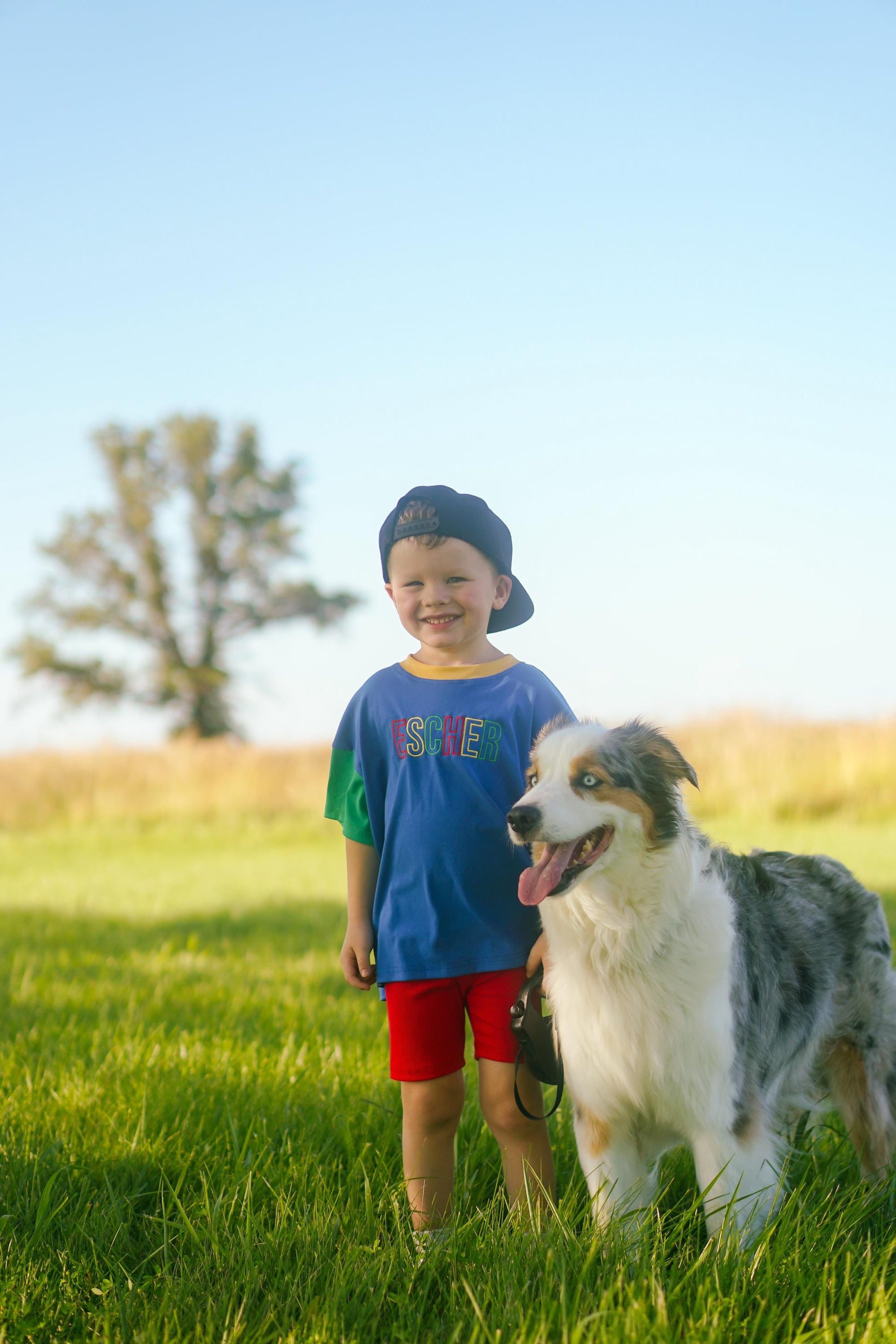 Custom Embroidered 90s Oversized Tee - optional choice of bottoms