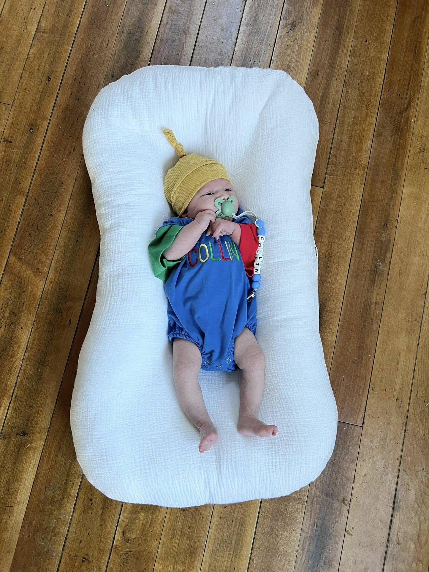 Custom Embroidered 90s Colorblock T-Shirt Romper