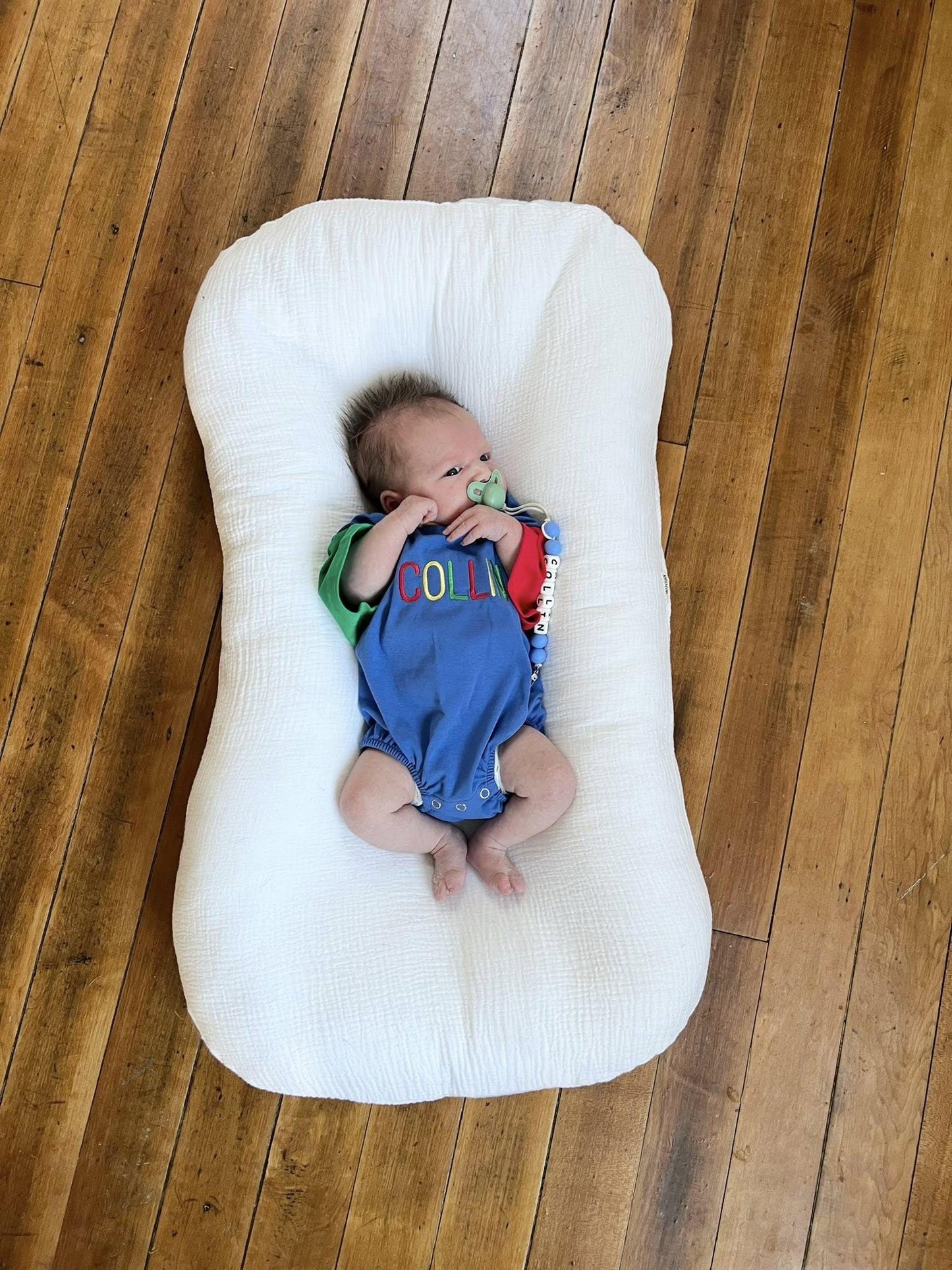 Custom Embroidered 90s Colorblock T-Shirt Romper