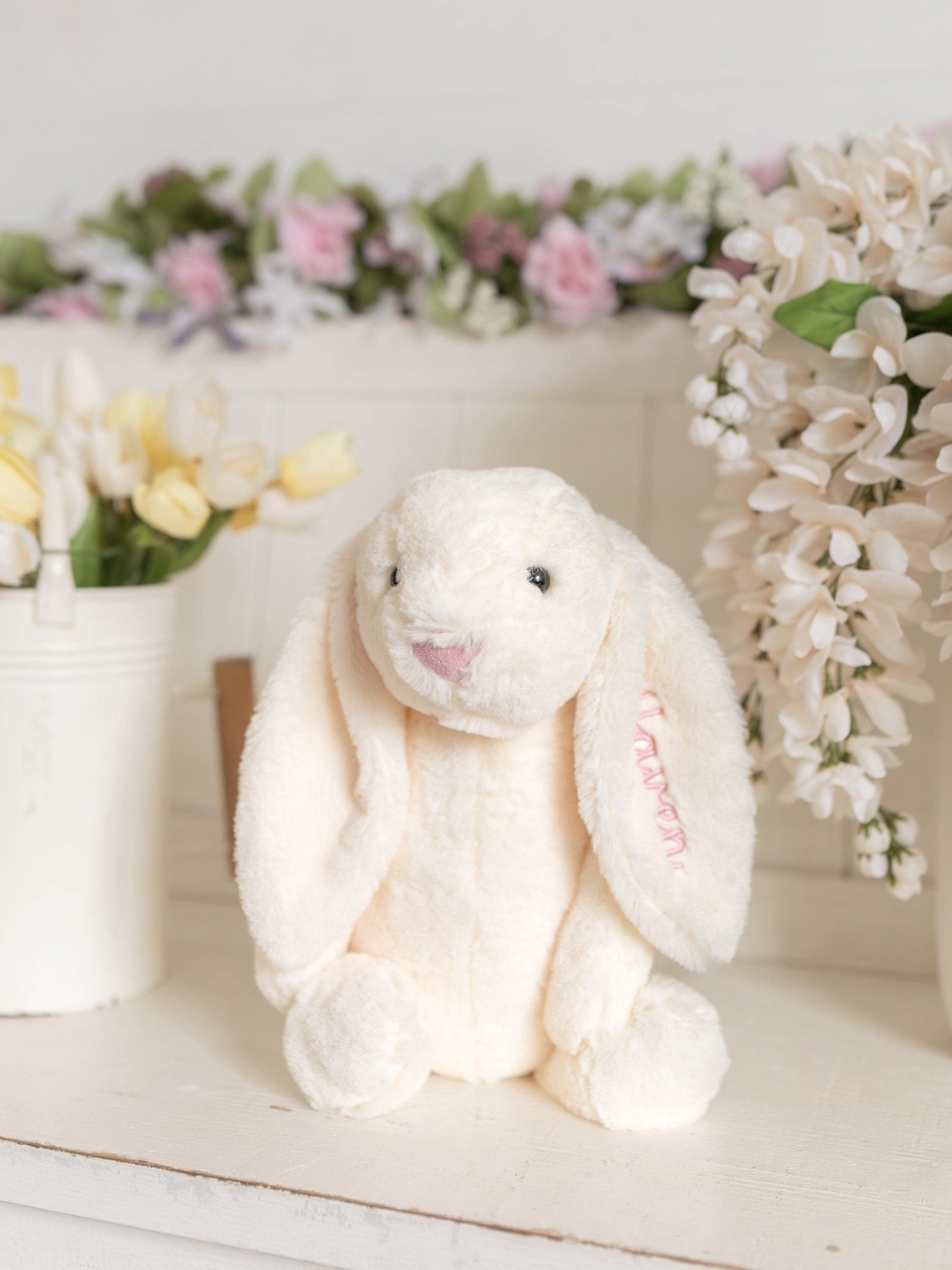 Custom Embroidered Plush Easter Bunny - more colors