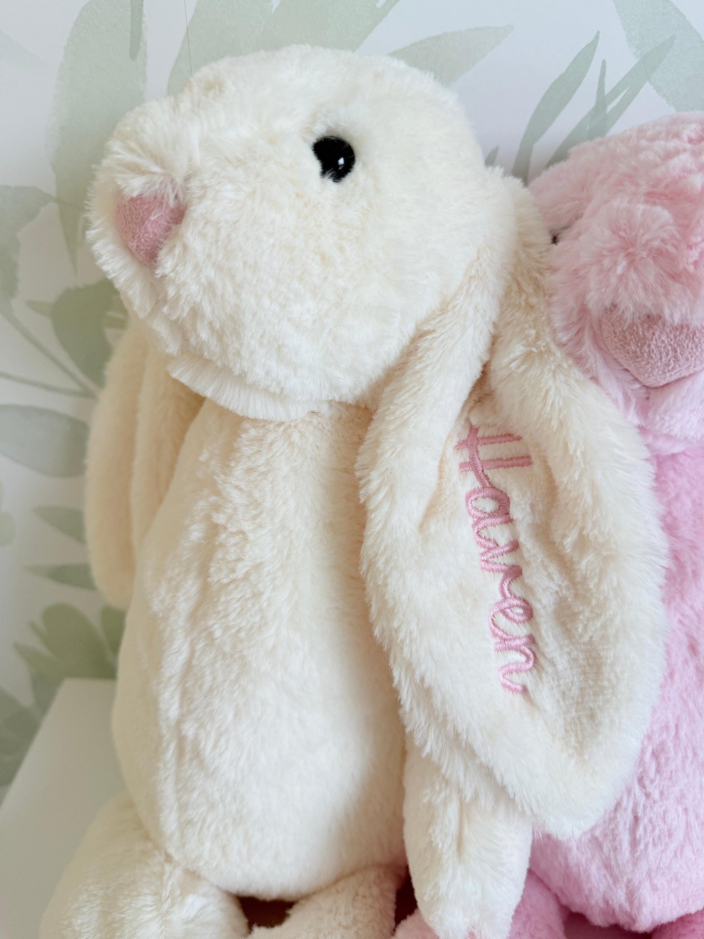 Custom Embroidered Plush Easter Bunny - more colors