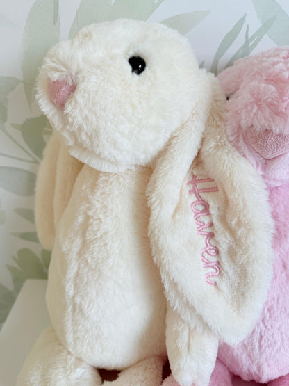 Custom Embroidered Plush Easter Bunny - more colors