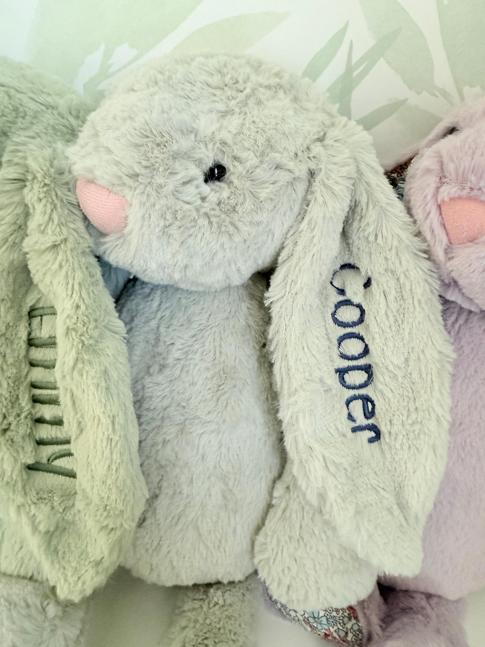 Custom Embroidered Plush Easter Bunny - more colors