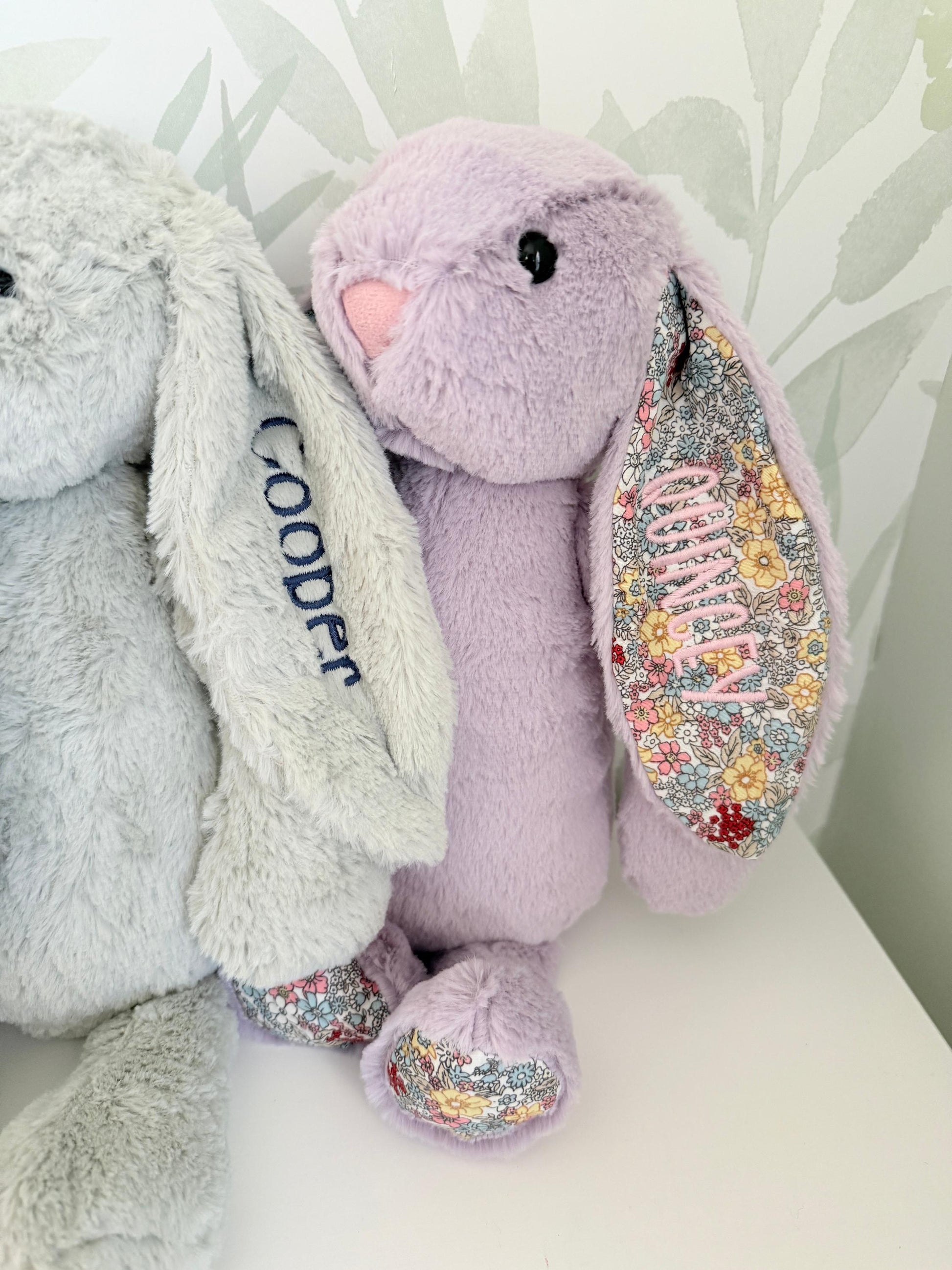 Custom Embroidered Plush Easter Bunny - more colors