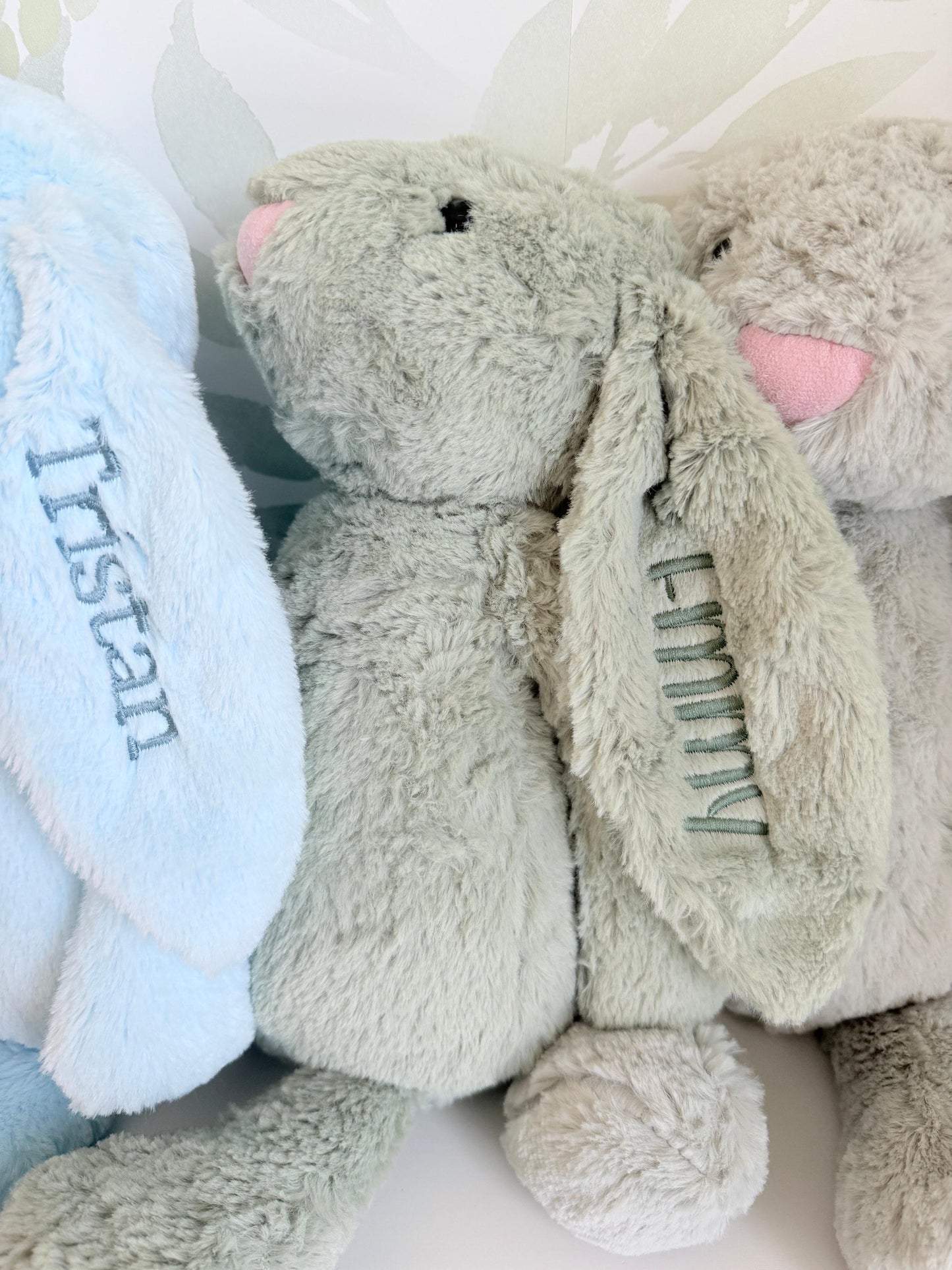 Custom Embroidered Plush Easter Bunny - more colors