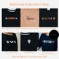 Custom Embroidered Halloween T-Shirt Romper - Bow Ghost