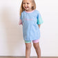 Custom Embroidered Colorblock Tee and Biker Shorts Set