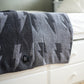 Black + Charcoal Bolt Cozy Blanket