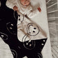 Plush Blanket  | Just Smile Black & White