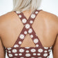 Women's Basic Bikini | Warm Brown Floral
