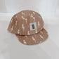 Snapback | Tan & Cream Lightning Bolt