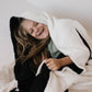 Plush Blanket | Black & White Lightning Bolt