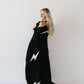 Plush Blanket | Black & White Lightning Bolt