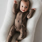Bamboo Zip Pajamas | Brown & Black Lightning Bolt