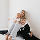 Plush Blanket | Black & White Lightning Bolt