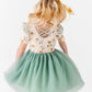 Sage Sweet Peonies | Tulle Dress