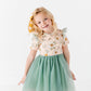 Sage Sweet Peonies | Tulle Dress