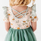 Sage Sweet Peonies | Tulle Dress