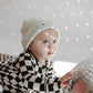 Bamboo Zip Pajamas | Black Checkerboard