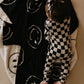 Plush Blanket  | Just Smile Black & White