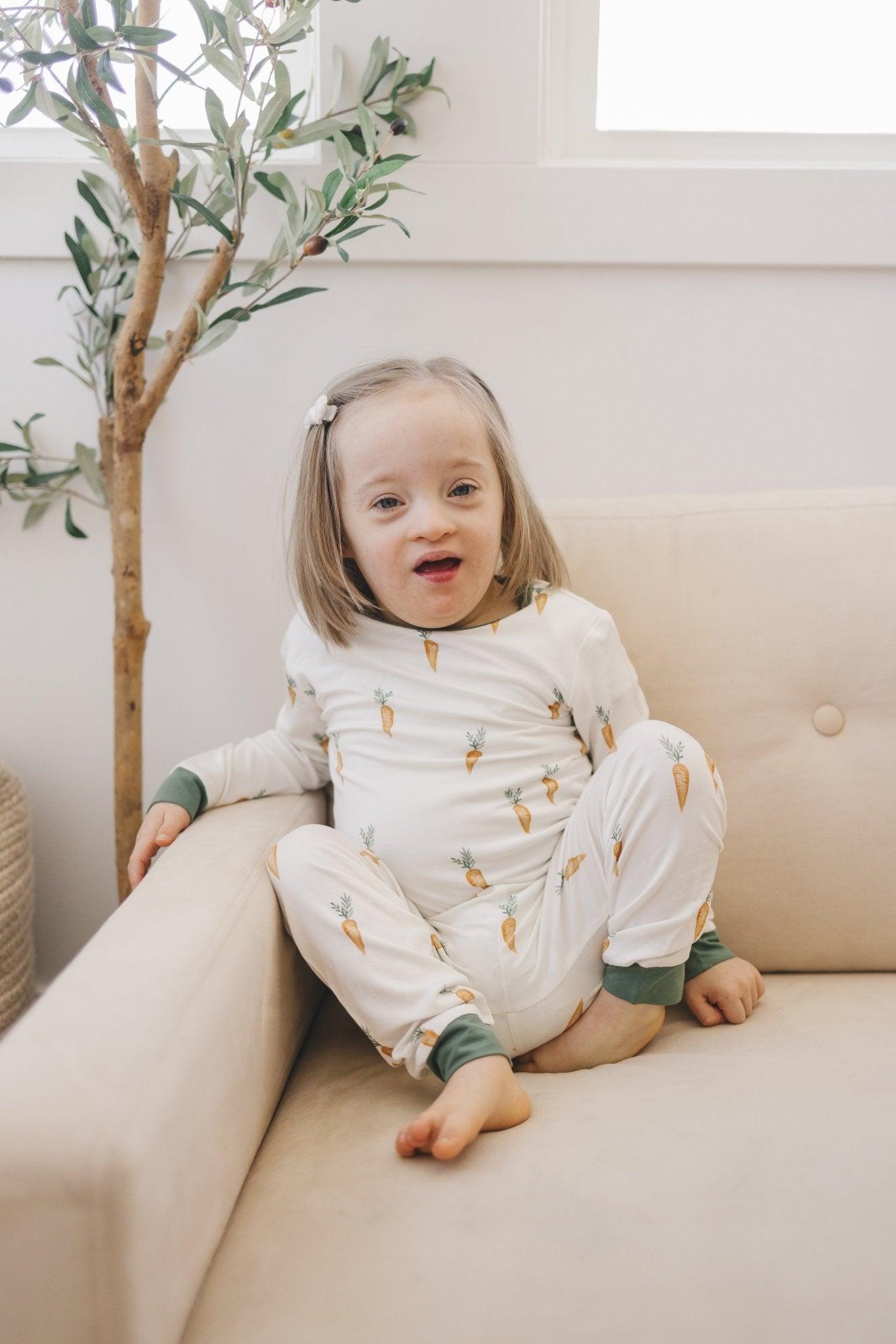 Keep Calm and Carrot On 2pc Bamboo Pajama Set - Little Joy Co.