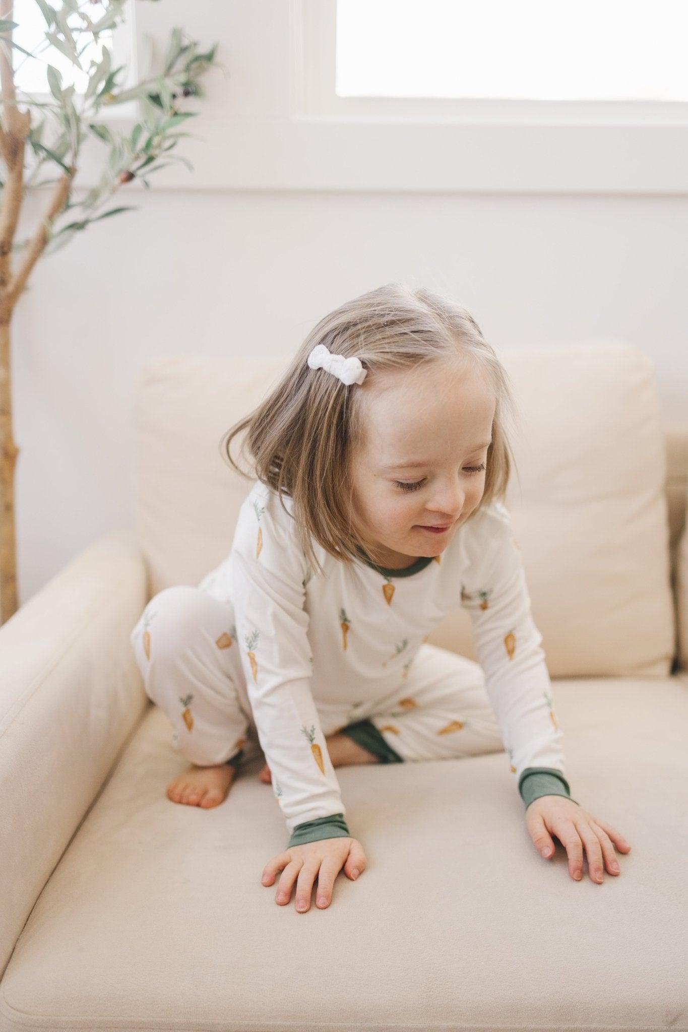 Keep Calm and Carrot On 2pc Bamboo Pajama Set - Little Joy Co.