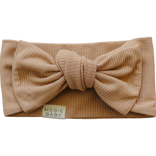 Latte Ribbed Bamboo Head Wrap - Little Joy Co.