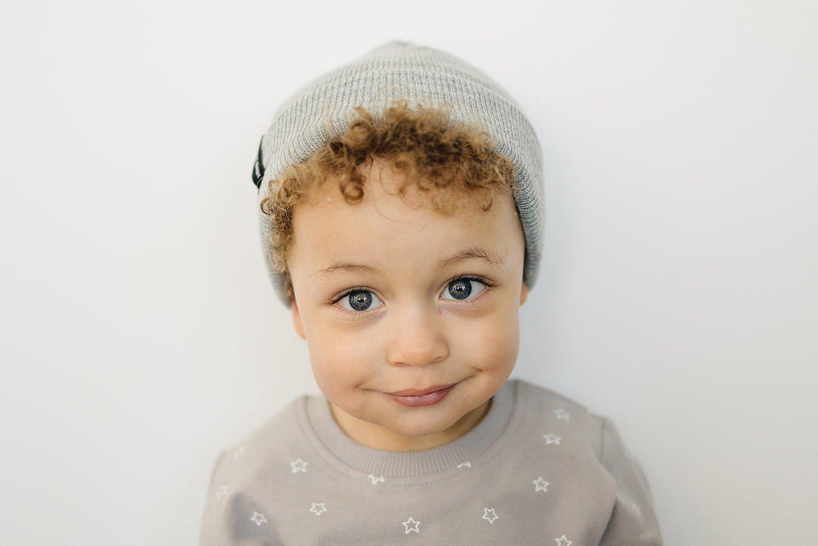 Light Grey Mebie Baby Beanie - Little Joy Co.