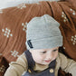 Light Grey Mebie Baby Beanie - Little Joy Co.