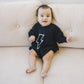 Lightning Bolt Bamboo Sweatshirt Romper - Little Joy Co.