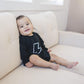 Lightning Bolt Bamboo Sweatshirt Romper - Little Joy Co.