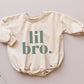 Lil Bro Sweatshirt Romper - more colors - Little Joy Co.